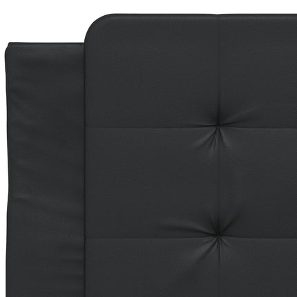 sengeramme med LED uden madras Zadar 80x200 cm sort