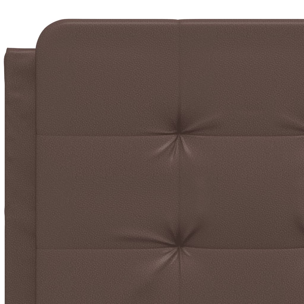 sengeramme med LED uden madras Zadar 120x200 cm brun