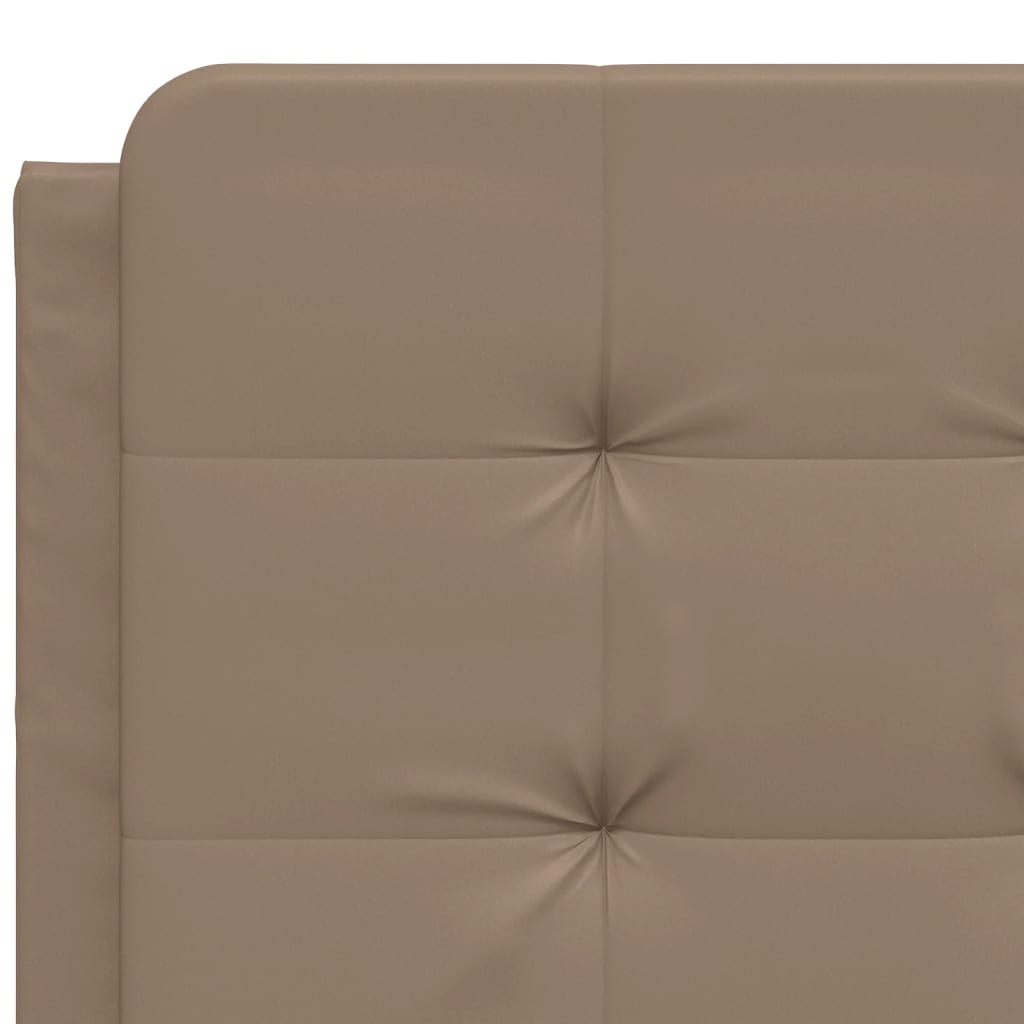 sengeramme med LED uden madras Zadar 120x200 cm cappuccinofarvet