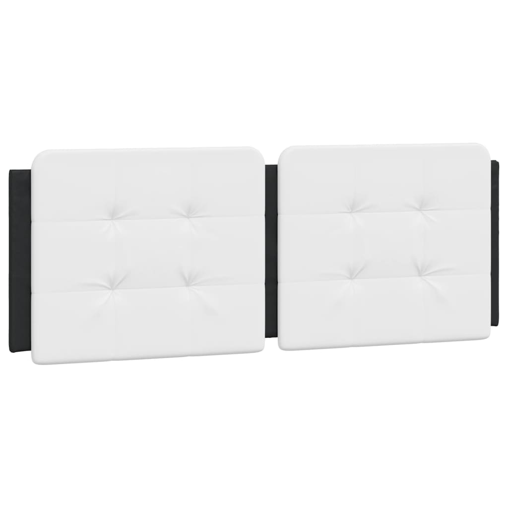 sengeramme med LED uden madras Zadar 140x200 cm sort og hvid