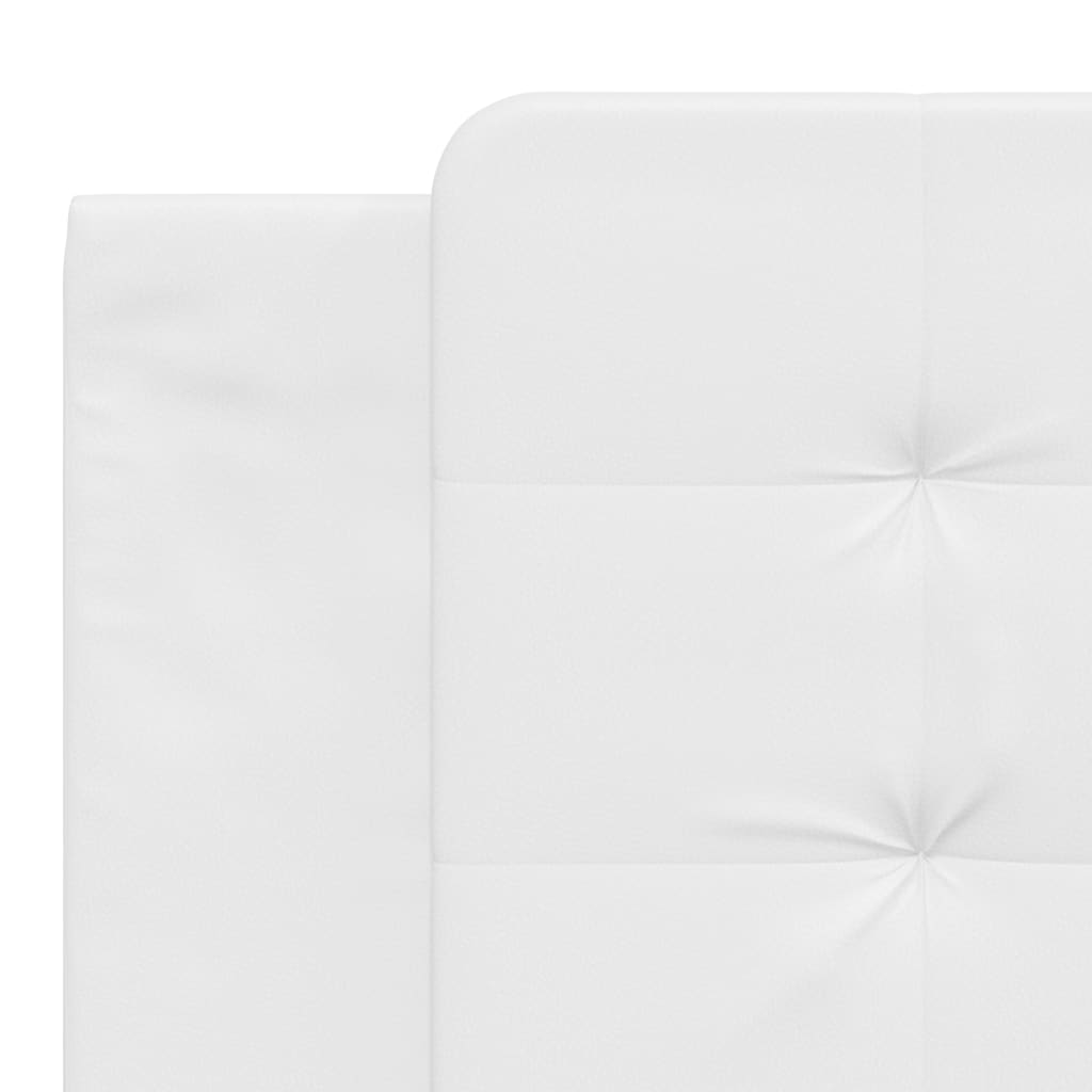 sengeramme med LED uden madras Zadar 180x200 cm sort og hvid