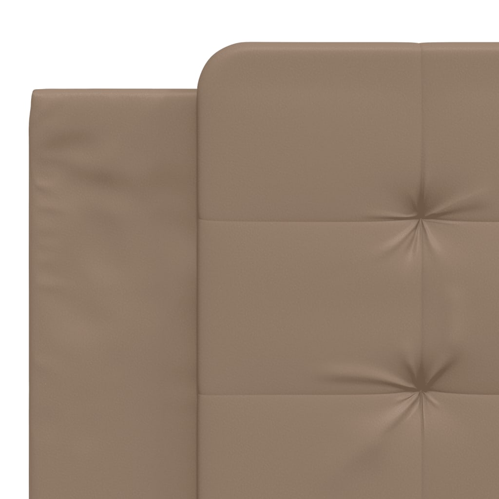 sengeramme med LED uden madras Zadar 180x200 cm cappuccinofarvet