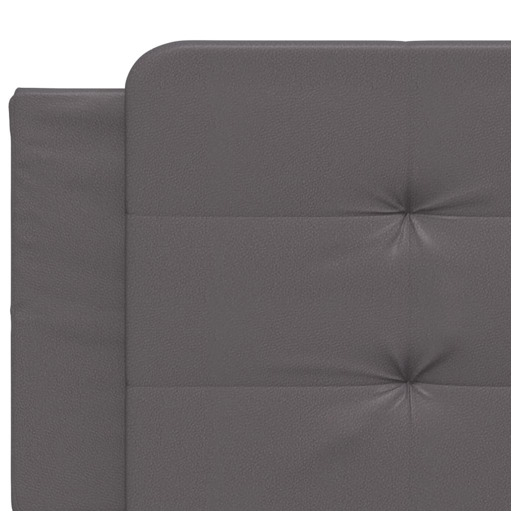 sengeramme med LED uden madras Zadar 200x200 cm grå