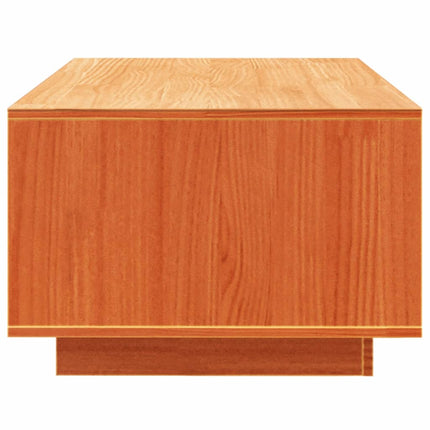sofabord 110x50x33,5 cm massivt fyrretræ gyldenbrun