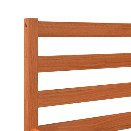 sengeramme uden madras 90x190 cm massivt fyrretræ gyldenbrun