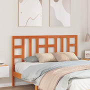 sengegavl 150 cm massivt fyrretræ gyldenbrun