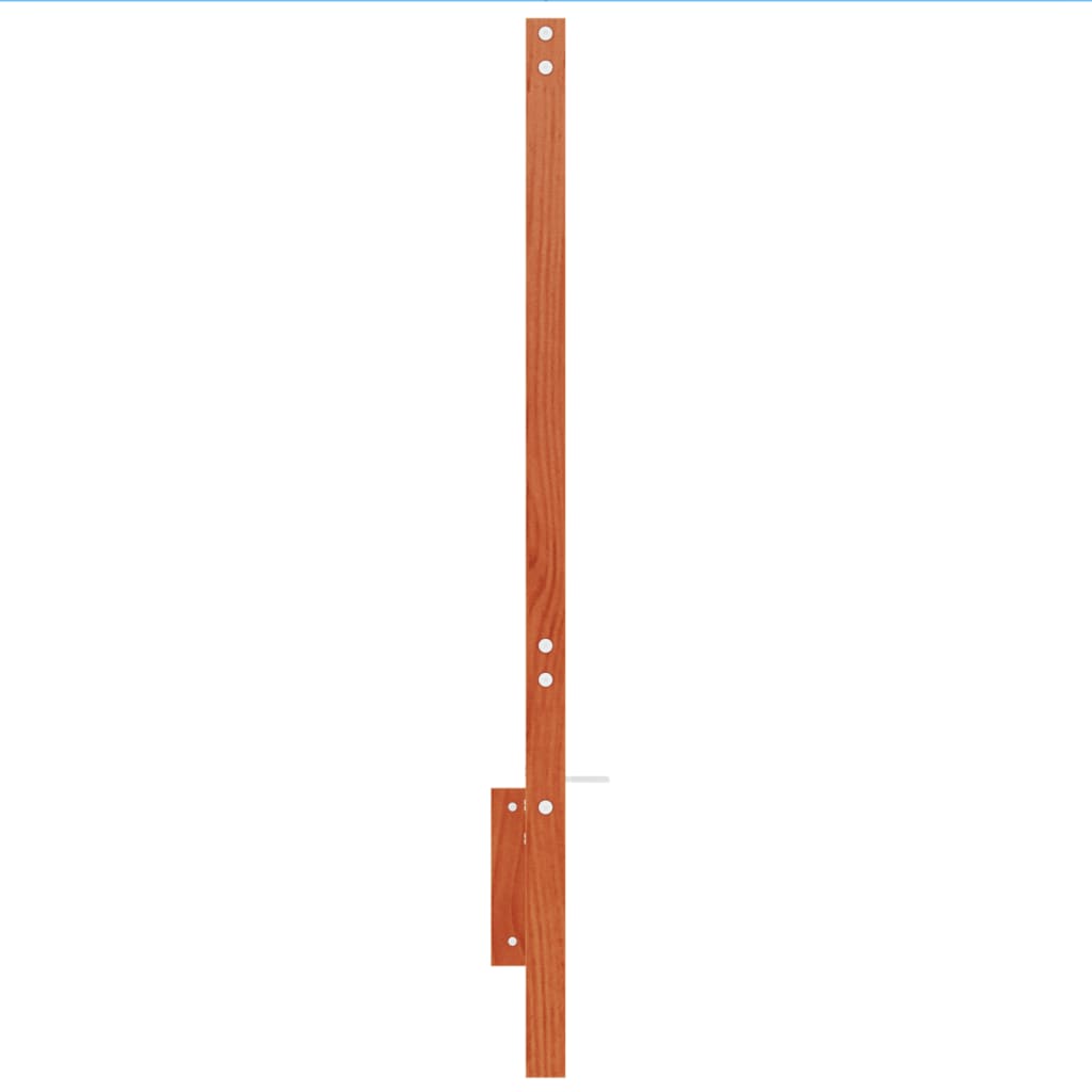sengegavl 135 cm massivt fyrretræ gyldenbrun