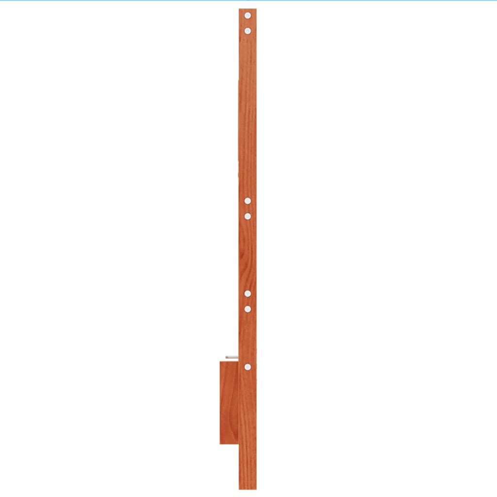sengegavl 160 cm massivt fyrretræ gyldenbrun