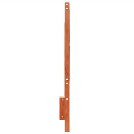 sengegavl 135 cm massivt fyrretræ gyldenbrun