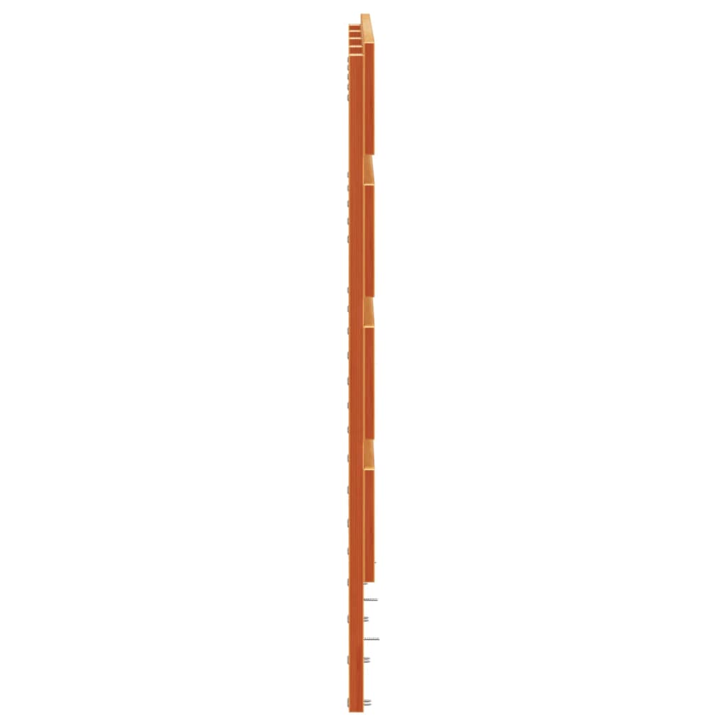 sengegavl 135 cm massivt fyrretræ gyldenbrun