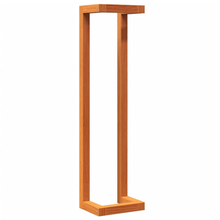 håndklædeholder 23x18x90 cm massivt fyrretræ gyldenbrun