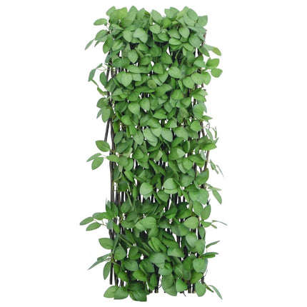 espalier med kunstig vedbend 180x65 cm udvidelig grøn