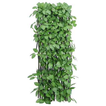 espalierer med kunstig vedbend 5 stk. 180x65 cm udvidelig grøn