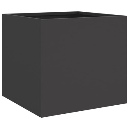 plantekasser 2 stk. 32x30x29 cm stål sort