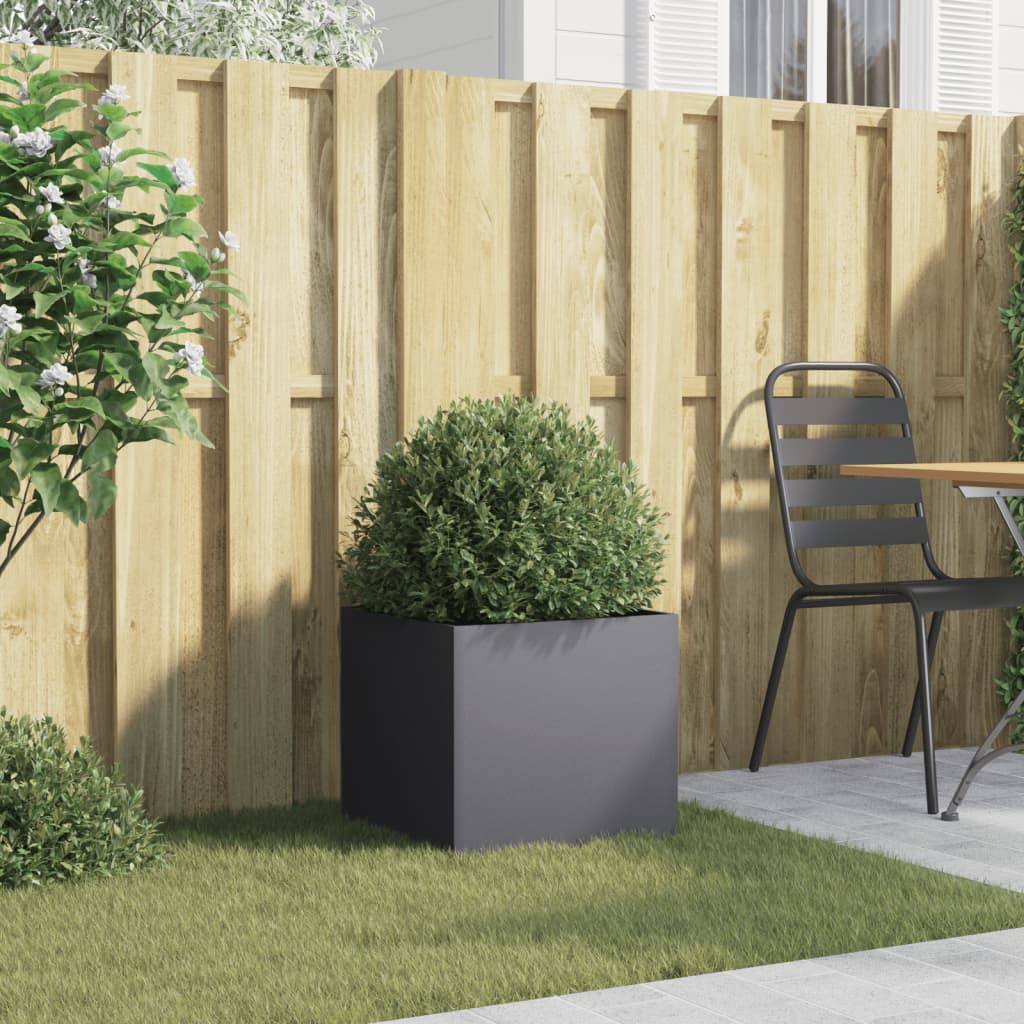 plantekasse 42x40x39 cm stål antracitgrå