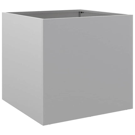 plantekasse 42x40x39 cm galvaniseret stål sølvfarvet