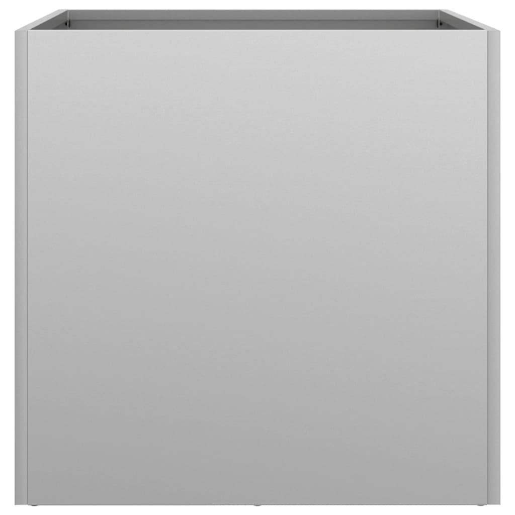 plantekasse 42x40x39 cm galvaniseret stål sølvfarvet