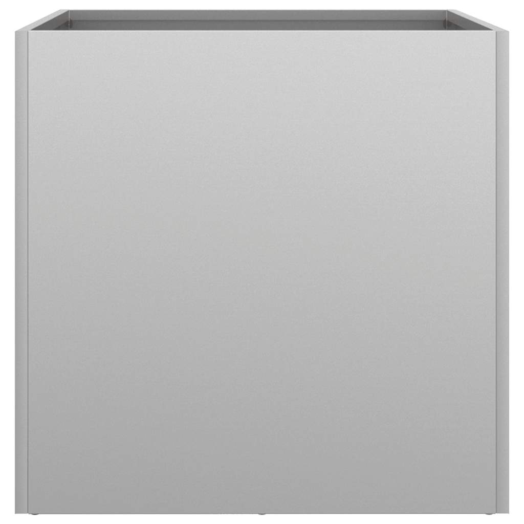 plantekasse 49x47x46 cm galvaniseret stål sølvfarvet