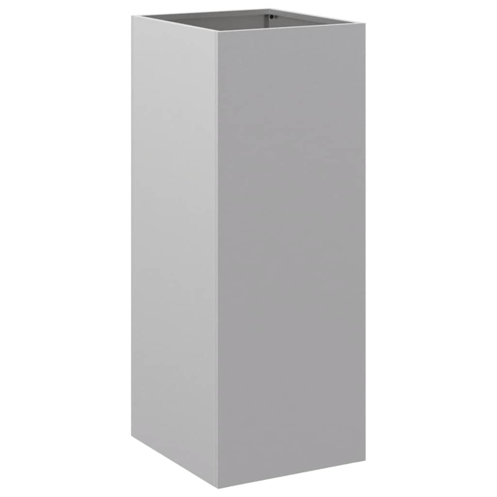 plantekasse 32x29x75 cm galvaniseret stål sølvfarvet