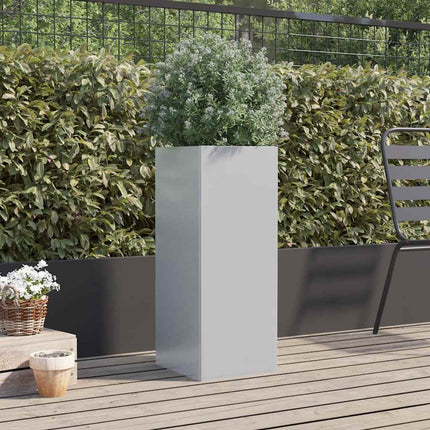 plantekasse 32x29x75 cm galvaniseret stål sølvfarvet