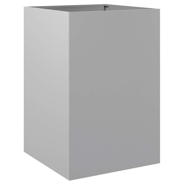 plantekasse 52x48x75 cm galvaniseret stål sølvfarvet