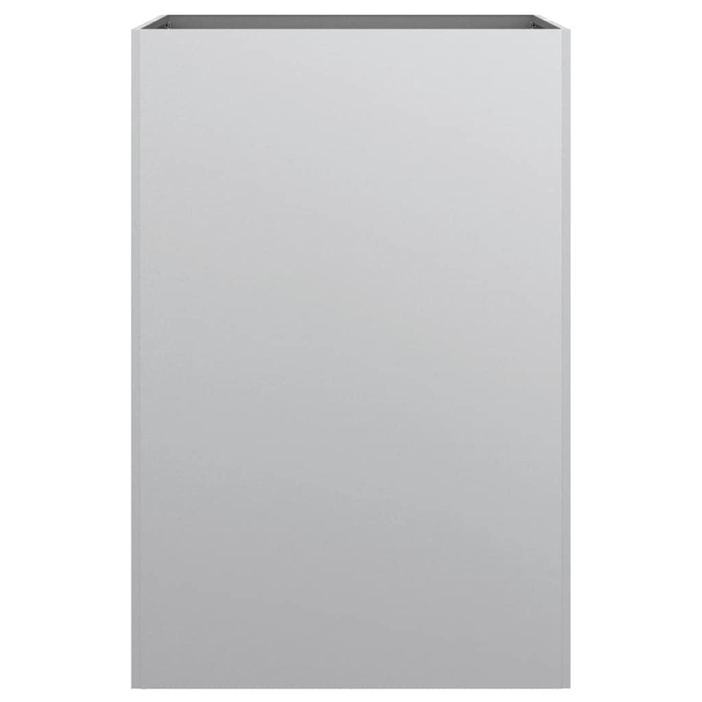 plantekasse 52x48x75 cm galvaniseret stål sølvfarvet