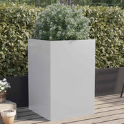 plantekasse 52x48x75 cm galvaniseret stål sølvfarvet