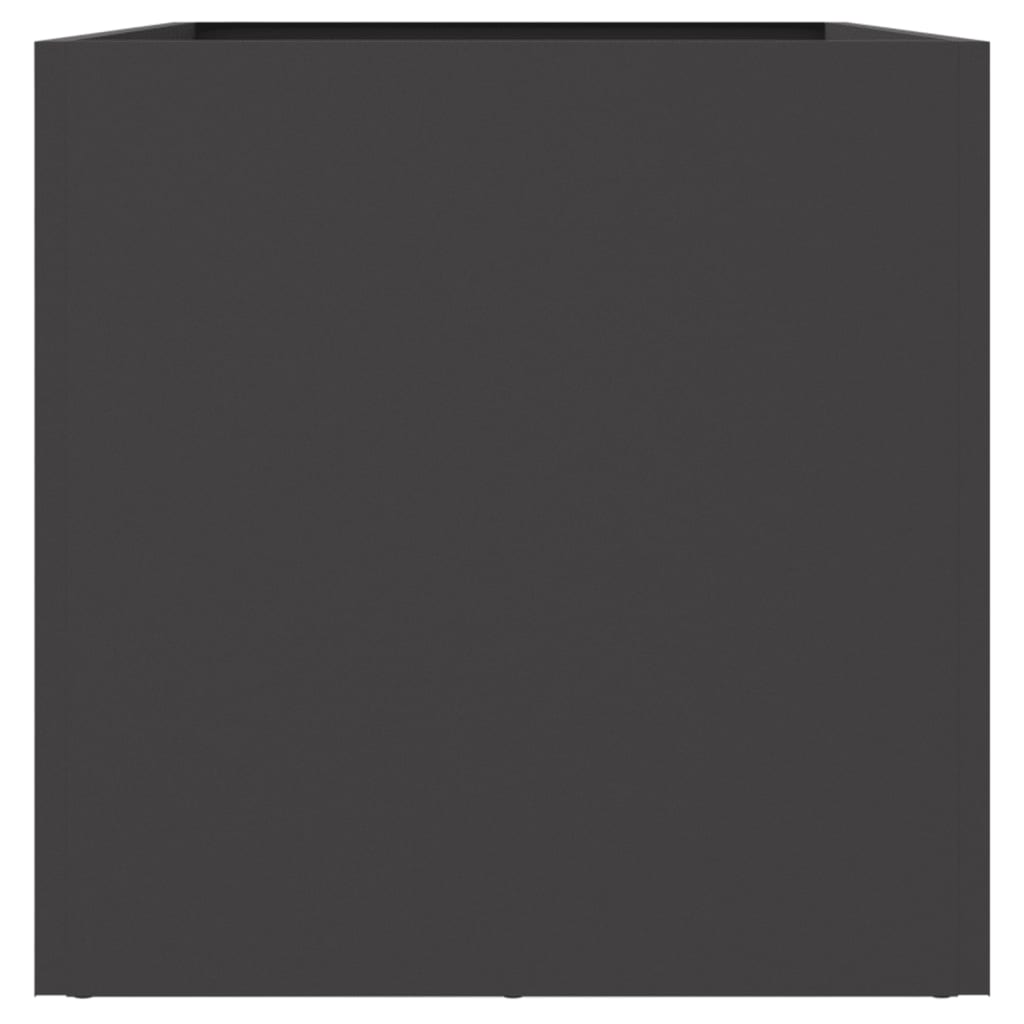 plantekasse 62x30x29 cm koldvalset stål sort