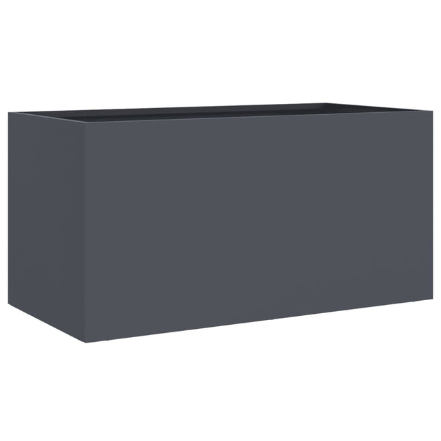plantekasse 62x30x29 cm stål antracitgrå