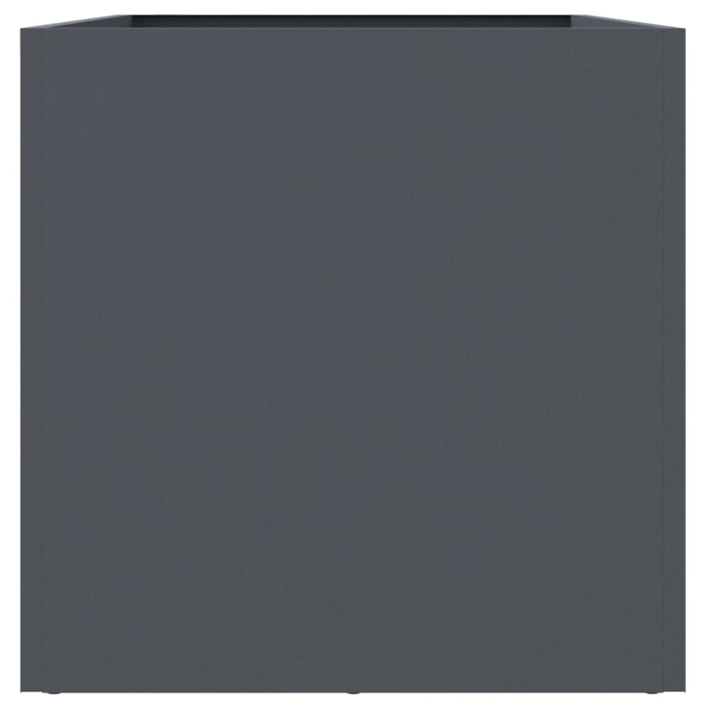 plantekasse 62x30x29 cm stål antracitgrå