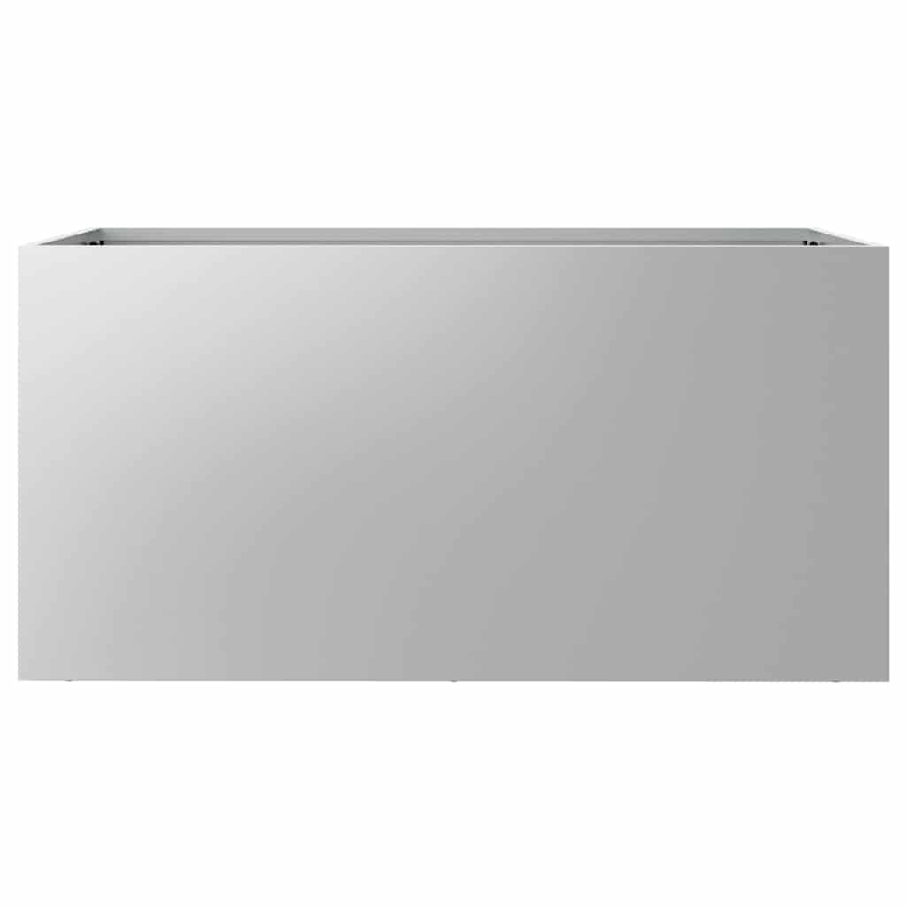 plantekasse 62x30x29 cm galvaniseret stål sølvfarvet