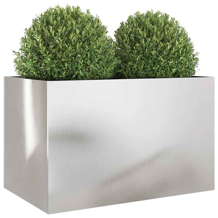 plantekasse 62x40x39 cm rustfrit stål sølvfarvet