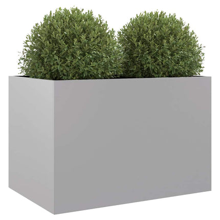 plantekasse 62x40x39 cm galvaniseret stål sølvfarvet