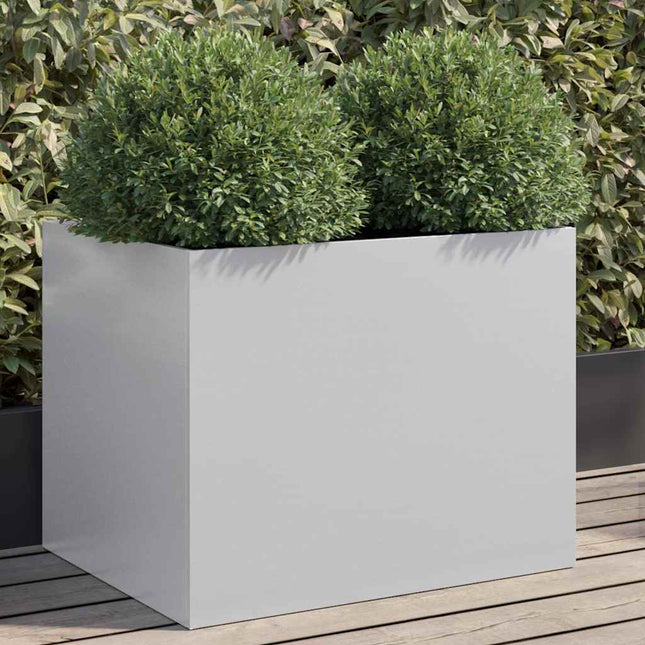 plantekasse 62x47x46 cm galvaniseret stål sølvfarvet