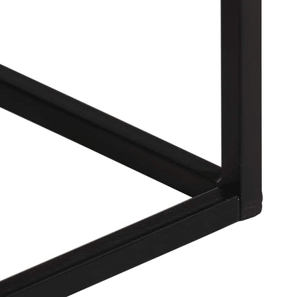 konsolbord 110x30x75 cm massivt genbrugstræ og jern