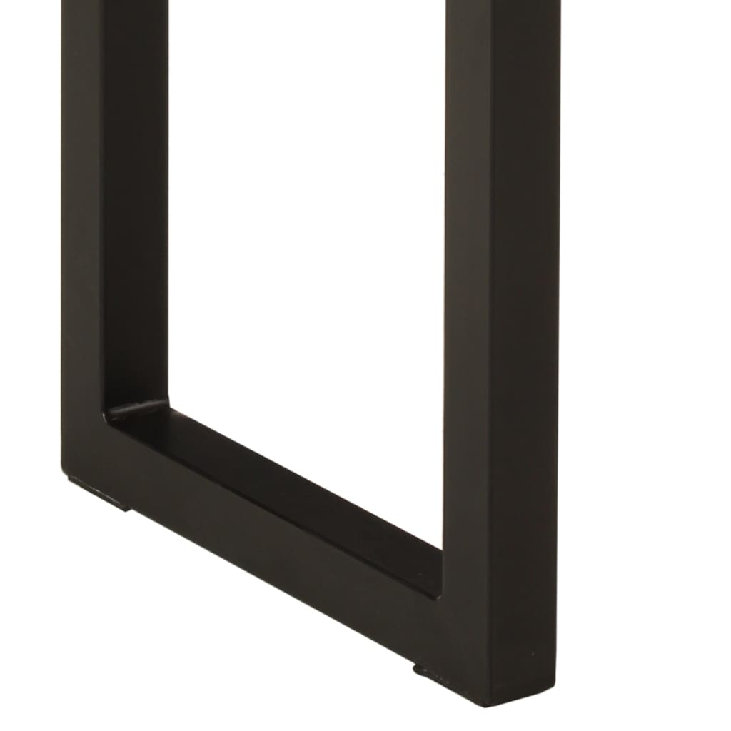 konsolbord med naturlig kant 105x33x76 cm massivt mangotræ