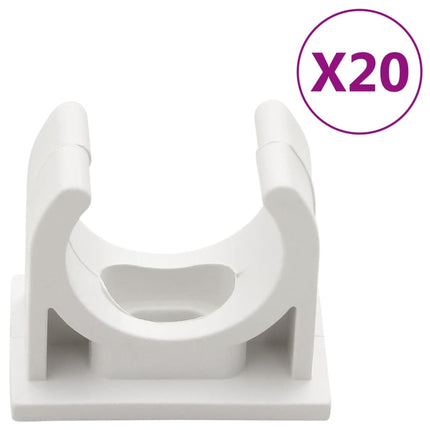 kabelkanaler med clips Ø25 mm 10 m PVC