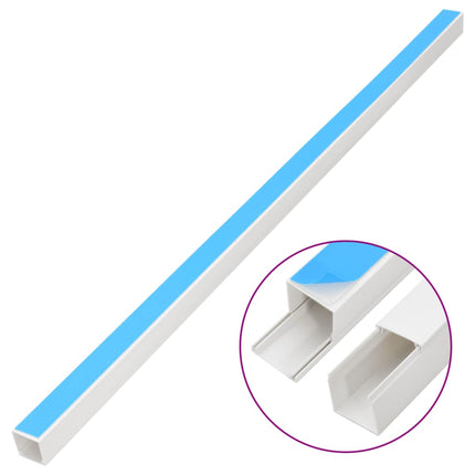 selvklæbende kabelkanal 10x10 mm 30 m PVC