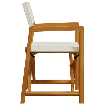4-delte klapstole cremehvidt stof