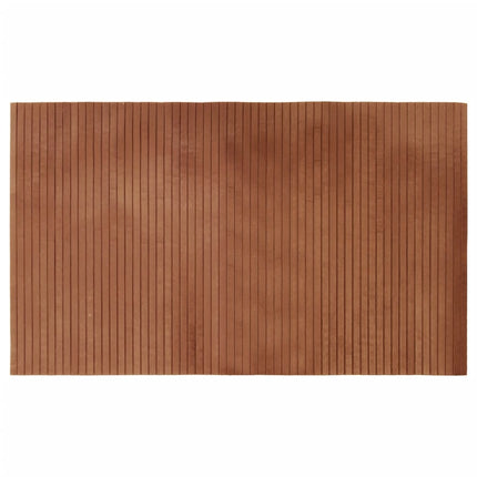 gulvtæppe 60x100 cm rektangulær bambus brun