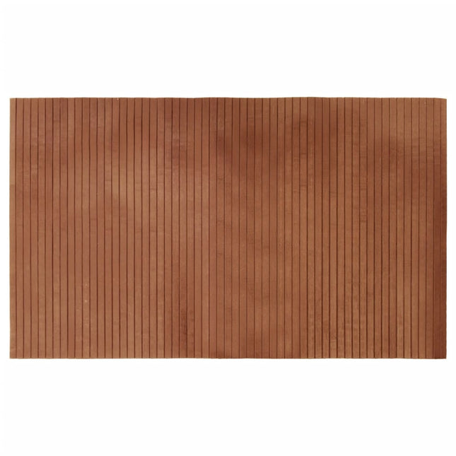 gulvtæppe 60x100 cm rektangulær bambus brun