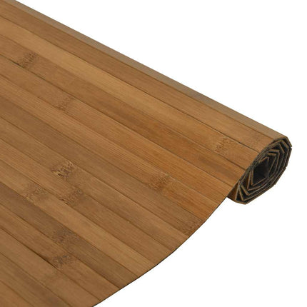 gulvtæppe 60x100 cm rektangulær bambus brun