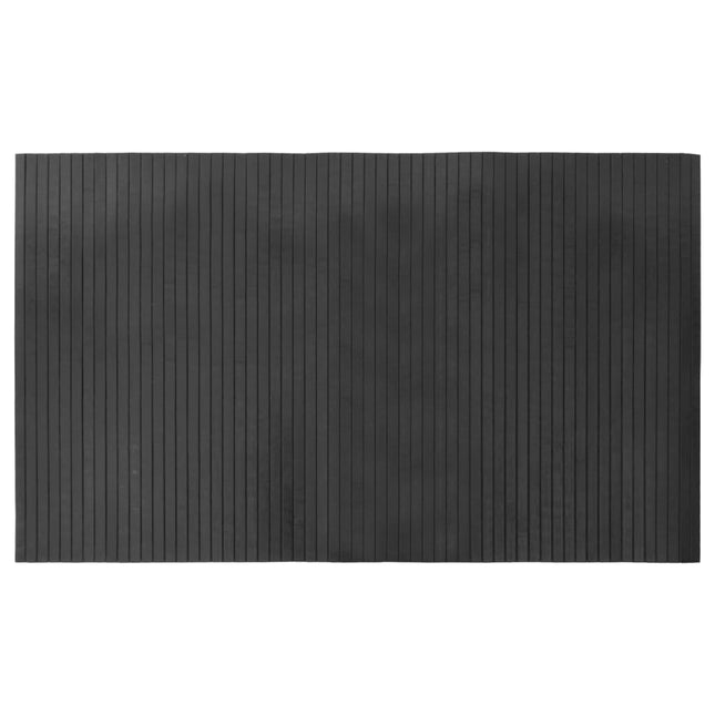 gulvtæppe 60x100 cm rektangulær bambus grå