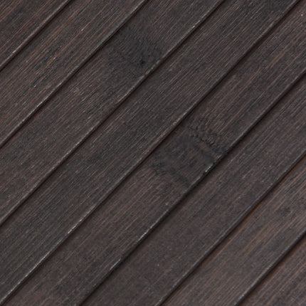 gulvtæppe 60x100 cm rektangulær bambus mørkebrun