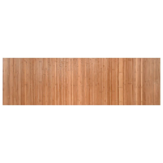 gulvtæppe 60x200 cm rektangulær bambus naturfarvet
