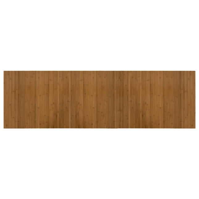 gulvtæppe 60x200 cm rektangulær bambus brun