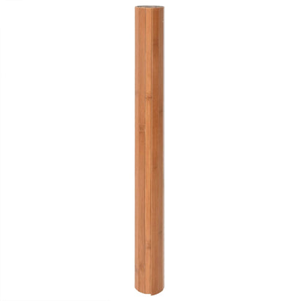gulvtæppe 60x300 cm rektangulær bambus naturfarvet