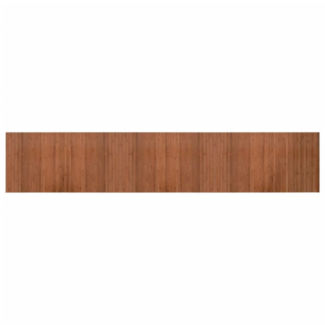 gulvtæppe 60x300 cm rektangulær bambus brun