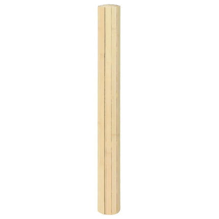 gulvtæppe 60x300 cm rektangulær bambus lys naturfarvet