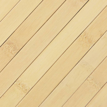 gulvtæppe 60x300 cm rektangulær bambus lys naturfarvet